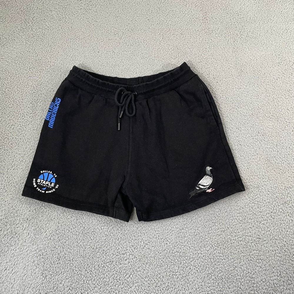 NBA x Staple Dallas Mavericks Home Team Shorts Men L Black 5" Sportswear Lounge